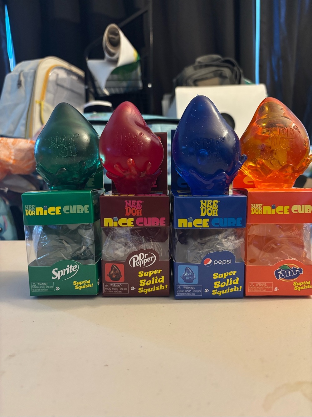 Dream Drop Soda Character Squishies - Sprite, Dr Pepper, Pepsi, Fanta